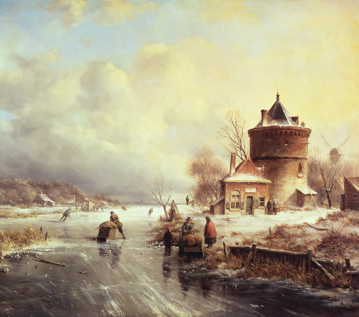 En frossen elv av Jan Jacob Spohler
