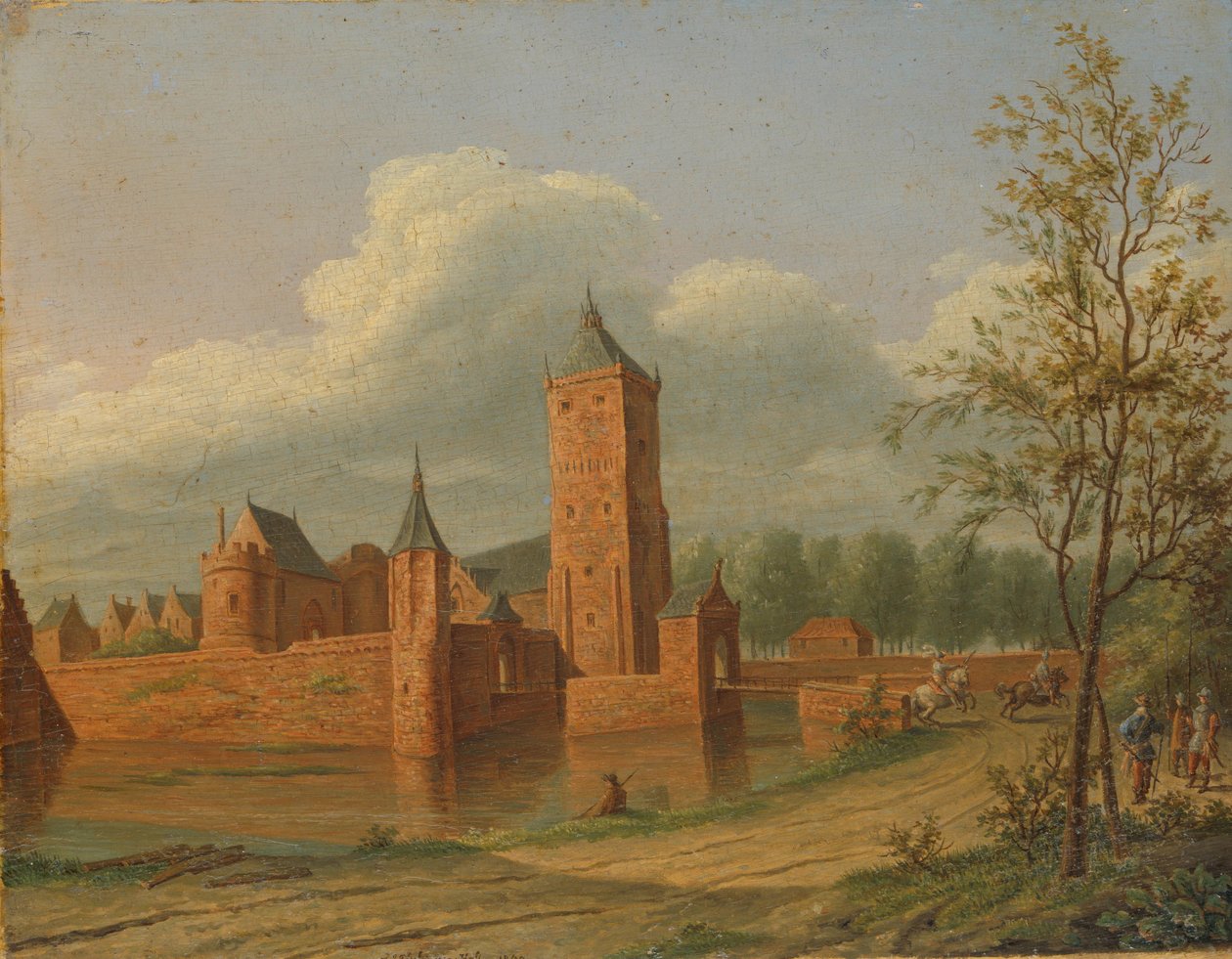 Batestein slott ved Vianen av Jan Jacob Teyler van Hall