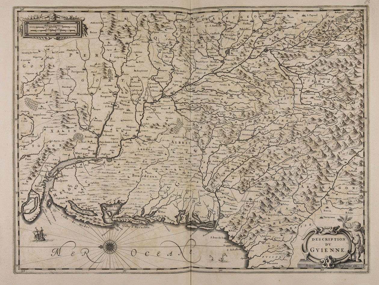 Beskrivelse du Guienne av Jan Janssonius