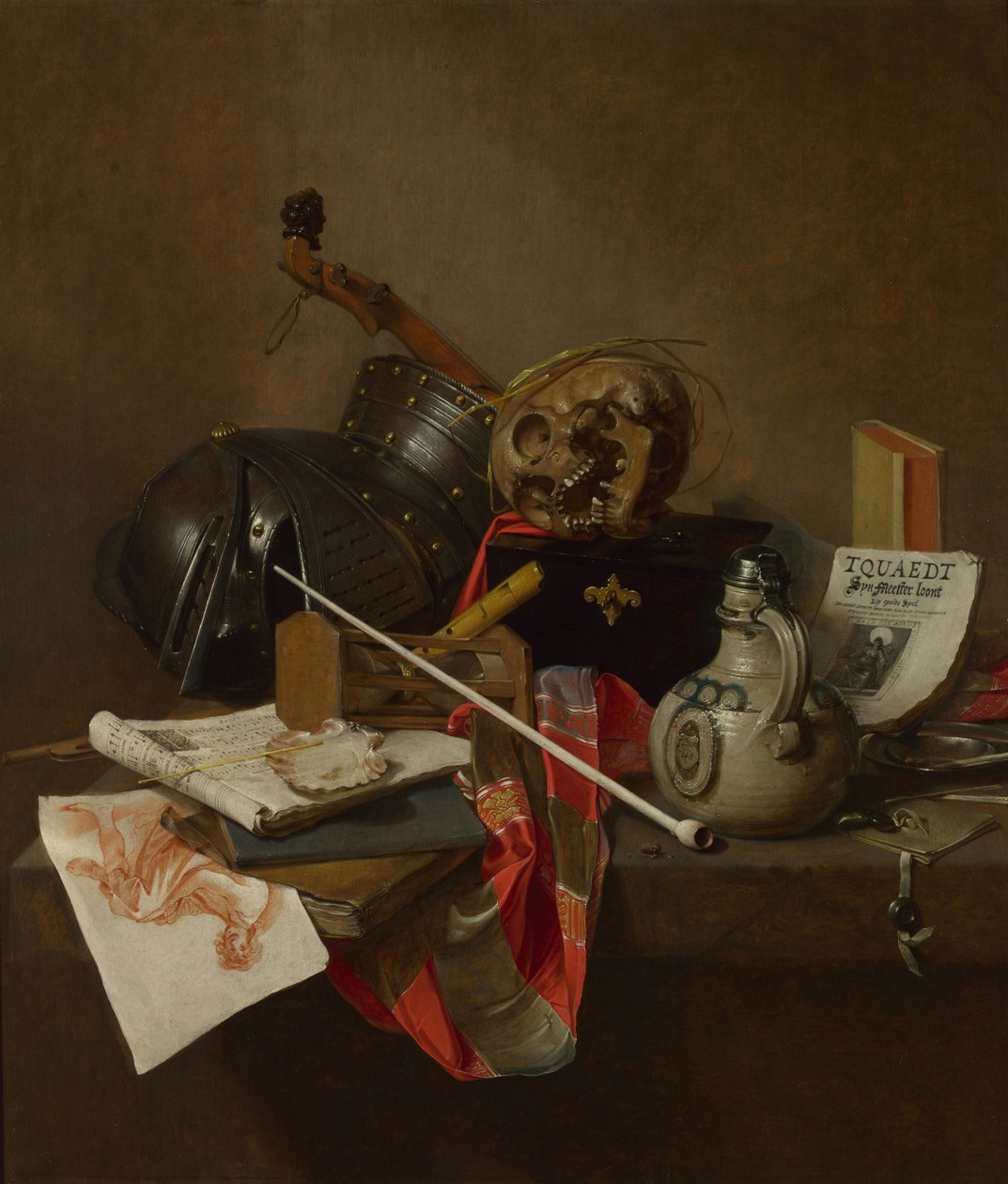Vanitas stilleben, 1648 av Jan Jansz. Treck
