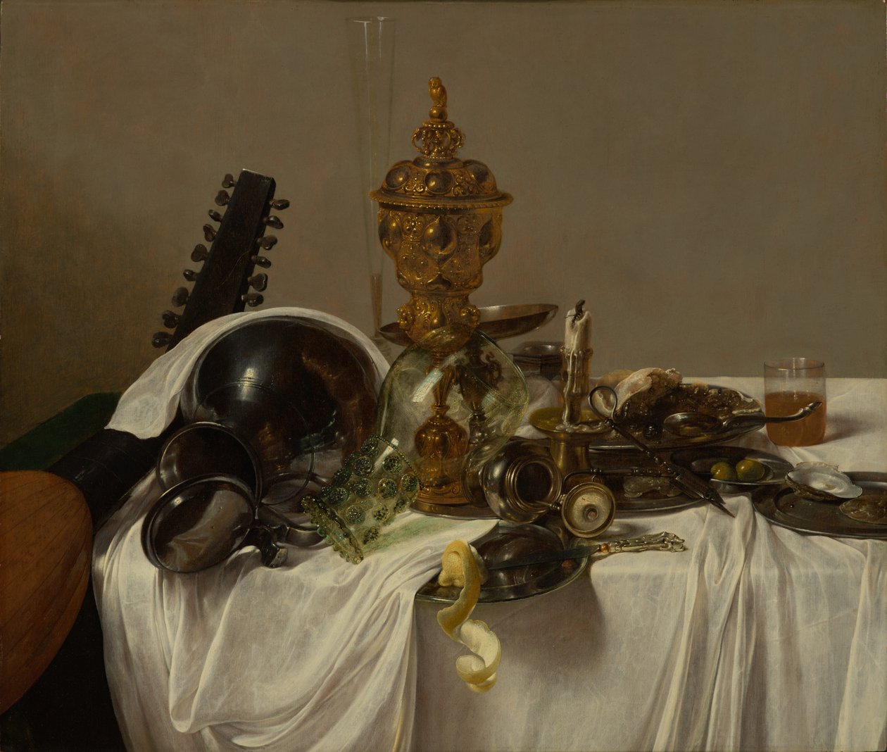 Bankettstykke, ca. 1635 (olje på panel med vugge) av Jan Jansz. den Uyl