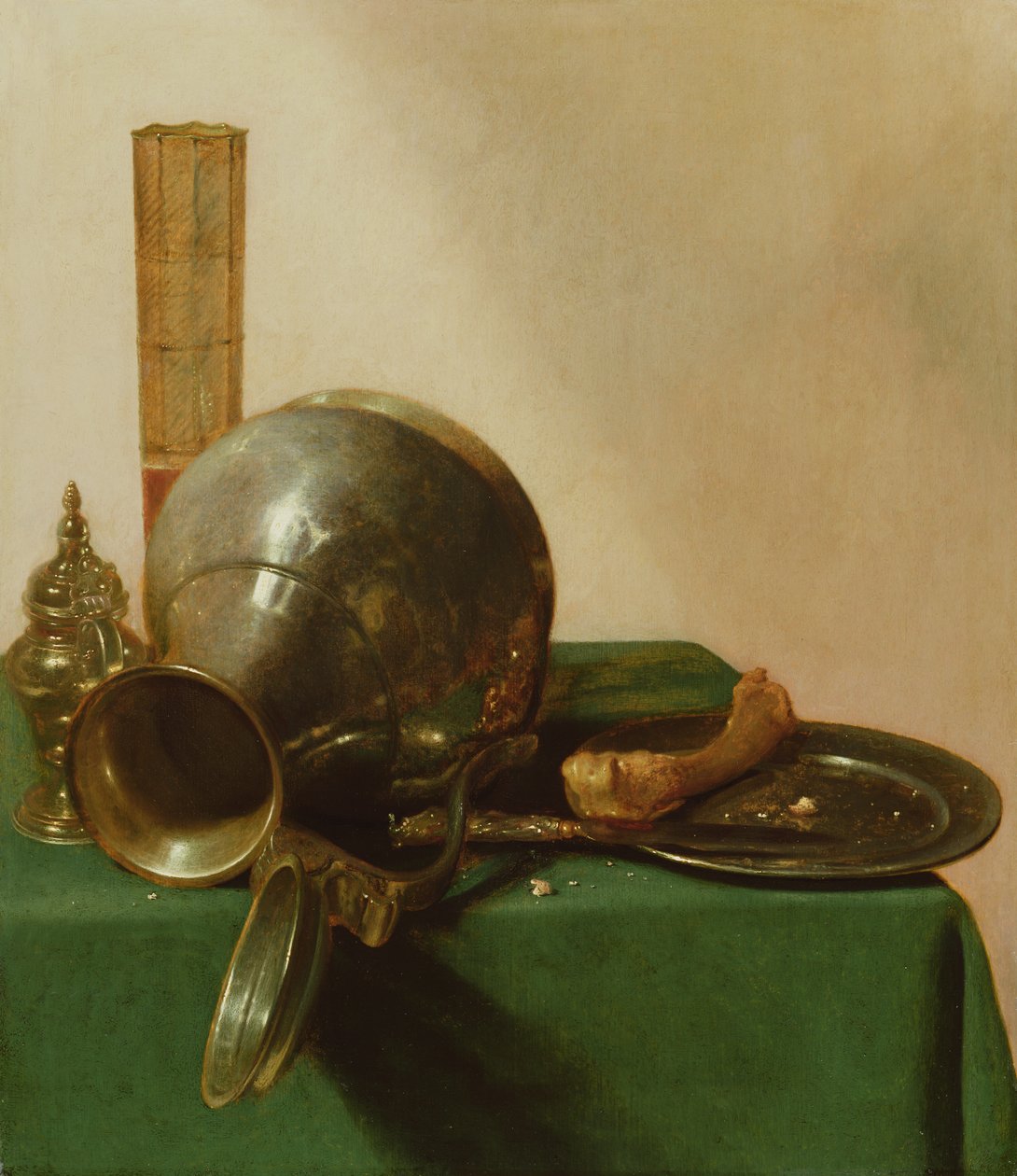 Stilleben med veltet kanne, ca. 1632-37 av Jan Jansz. den Uyl