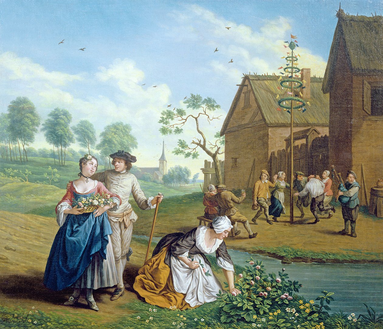 De fire årstidene: Våren av Jan Josef the Elder Horemans
