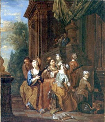 Musical Party (olje på lerret) av Jan Josef the Younger Horemans