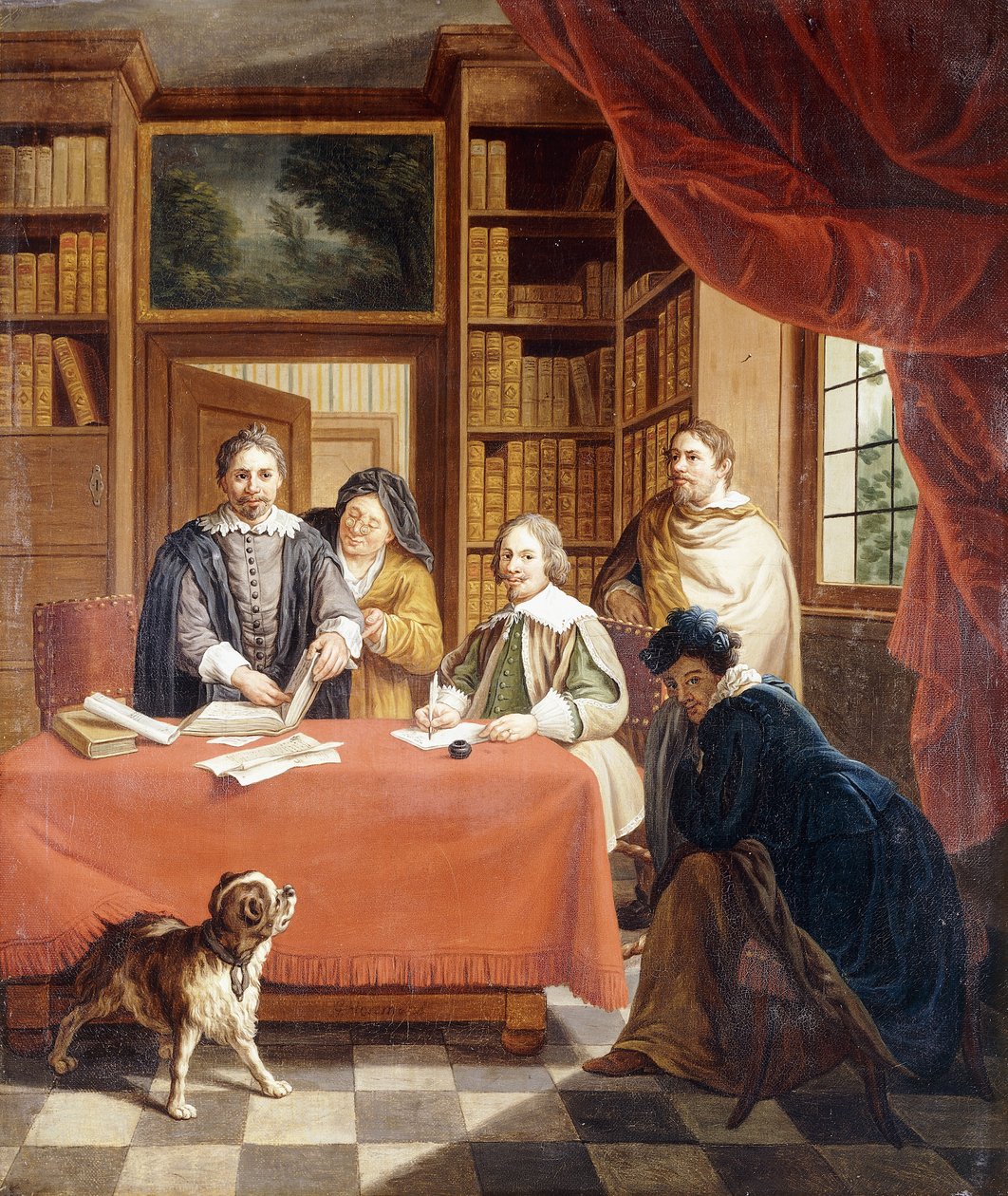 Utarbeidelse av bryllupskontrakter, av Jan Josef the Younger Horemans
