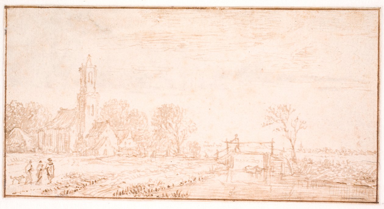 Landsbykirken i Lisse av Jan Josefsz van Goyen