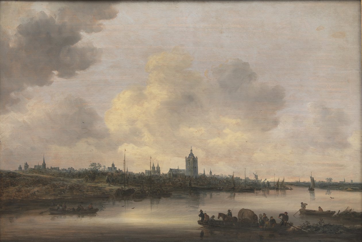 Utsikt over byen Arnhem av Jan Josefsz van Goyen