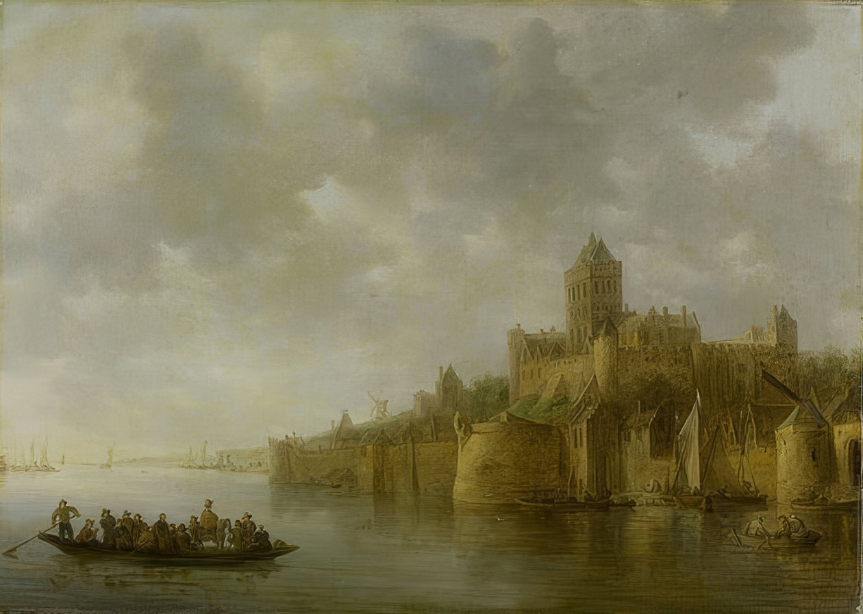 Der Valkhof i Nijmegen. 1641 av Jan Josephsz van Goyen