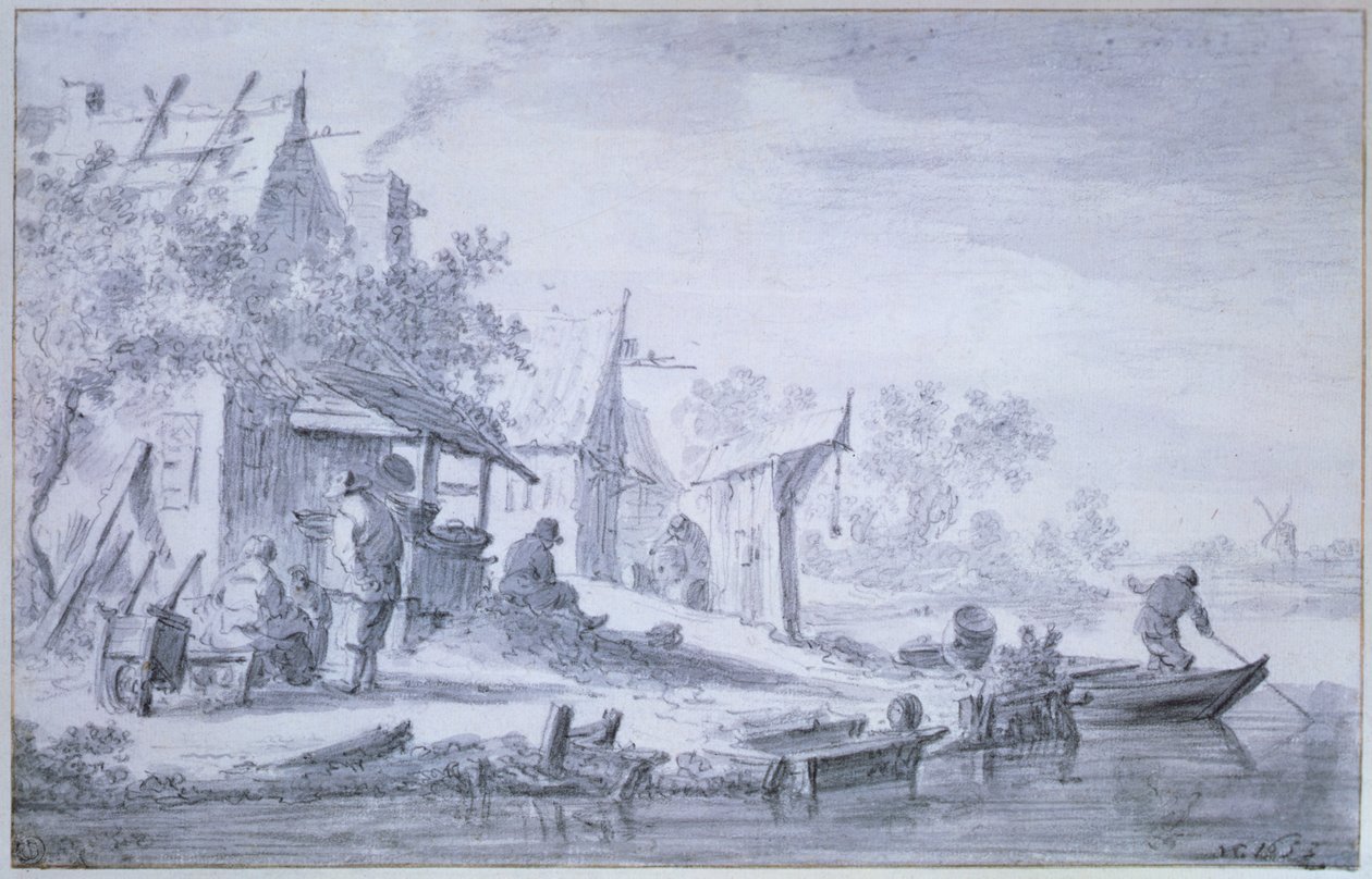 Fiskevær av Jan Josephsz van Goyen