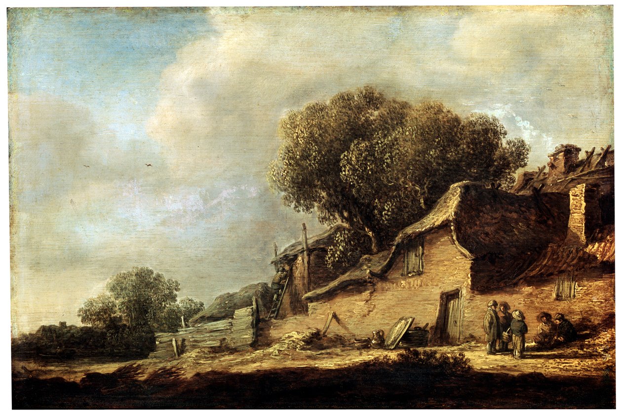 Landskap med en bondehytte, 1631. av Jan Josephsz van Goyen