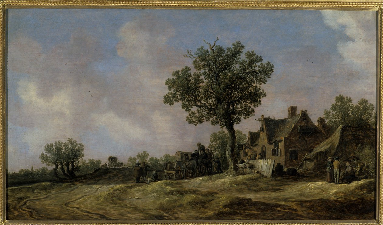 Taverna på en landevei, 1620 av Jan Josephsz van Goyen