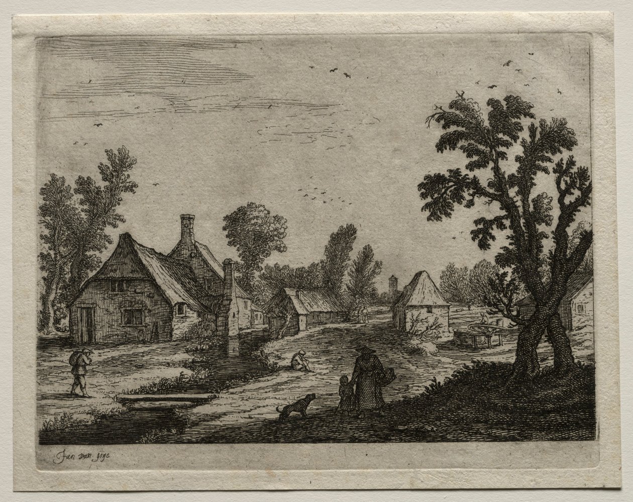 Planken over bekken. av Jan Josephsz van Goyen