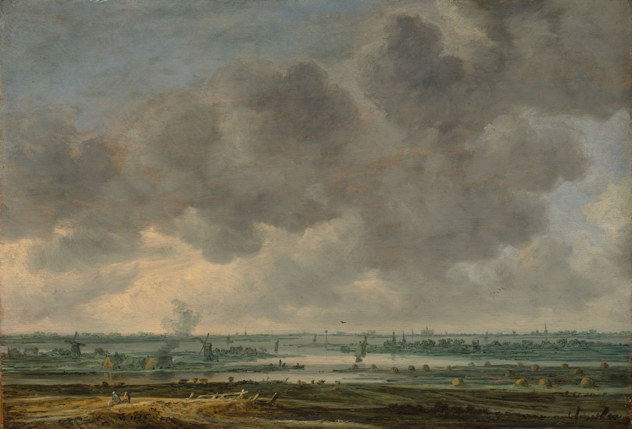 Utsikt over Haarlem og Haarlemmer Meer, 1646 av Jan Josephsz van Goyen
