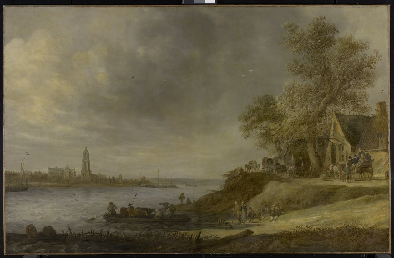 Utsikt over Rhenen, 1641 av Jan Josephsz van Goyen