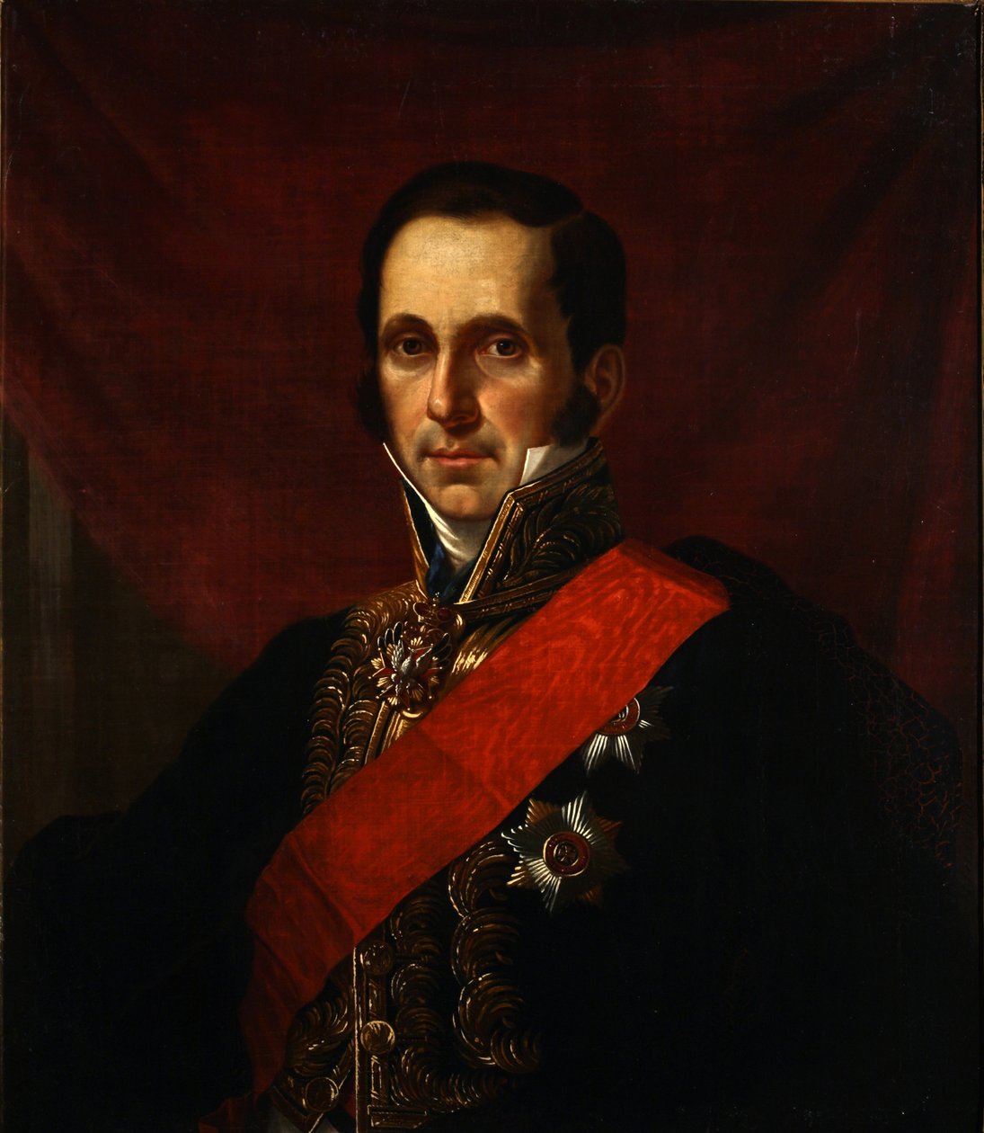 Portrett av grev Sergey Semionovich Uvarov 1786-1855, 1844 av Jan Ksawery Kaniewski