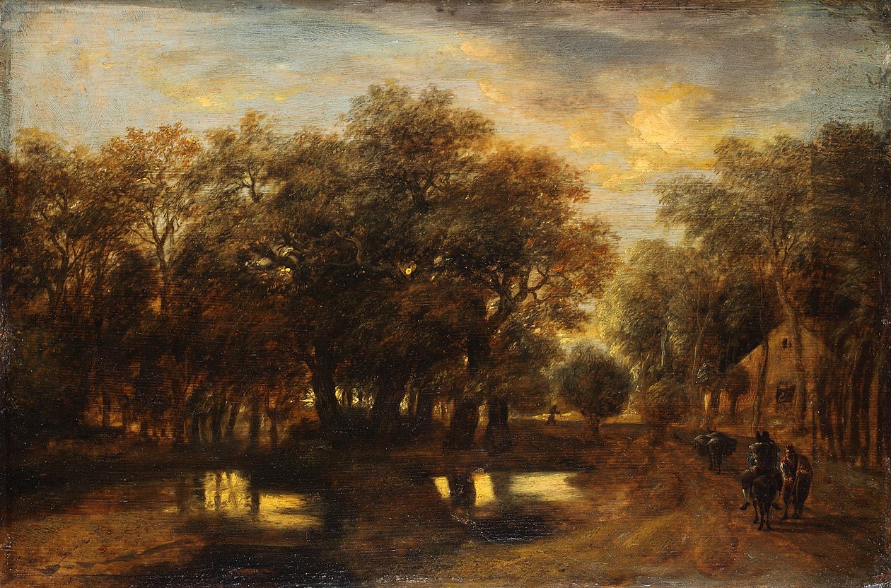 Kveldslandskap av Jan Lievens