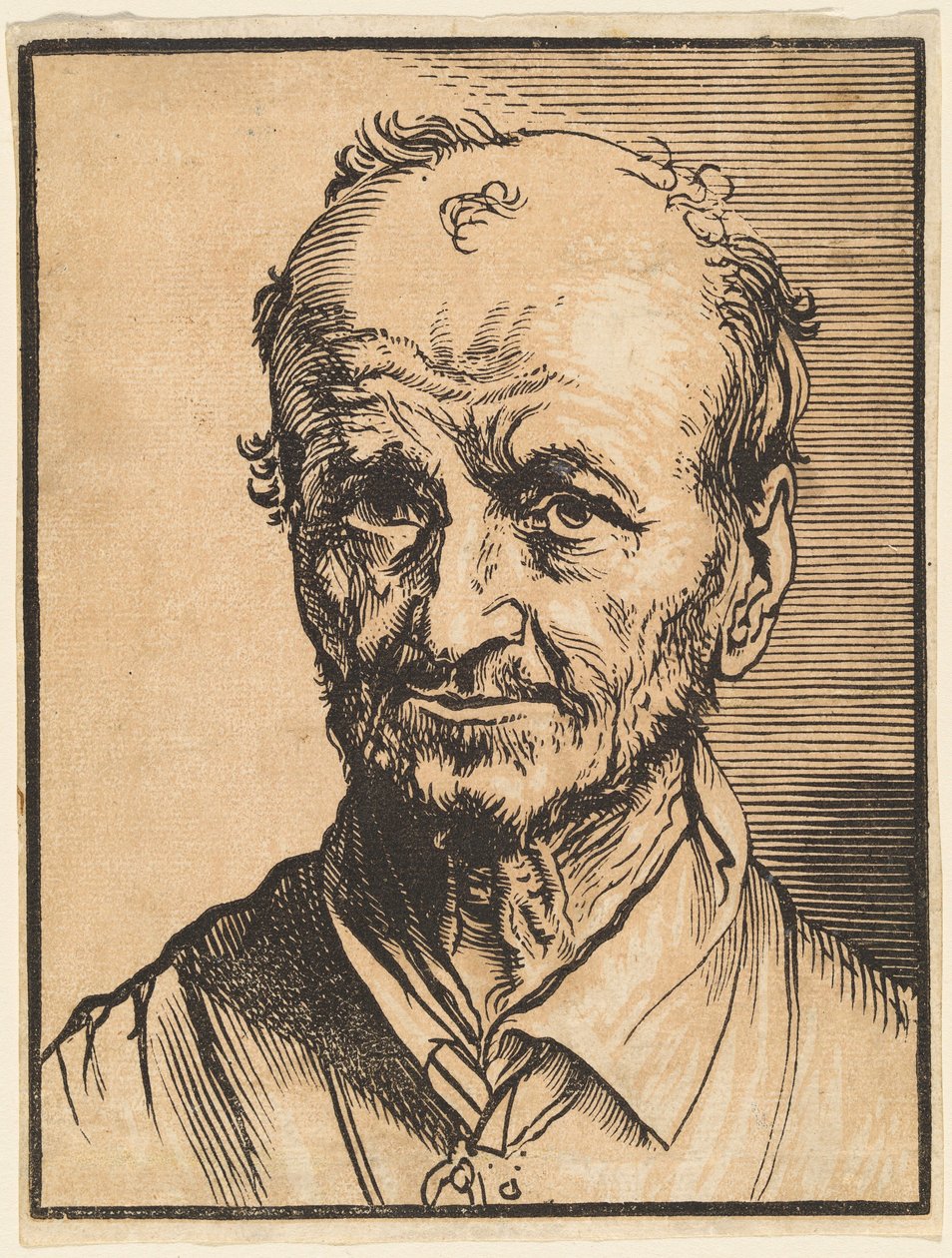 Byste av en mann med begynnende skallethet av Jan Lievens