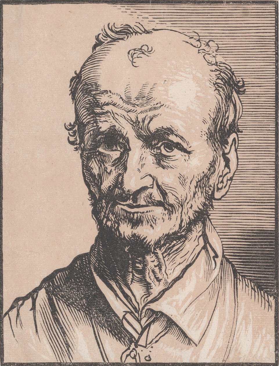 Byste av en mann, 1600-tallet. av Jan Lievens