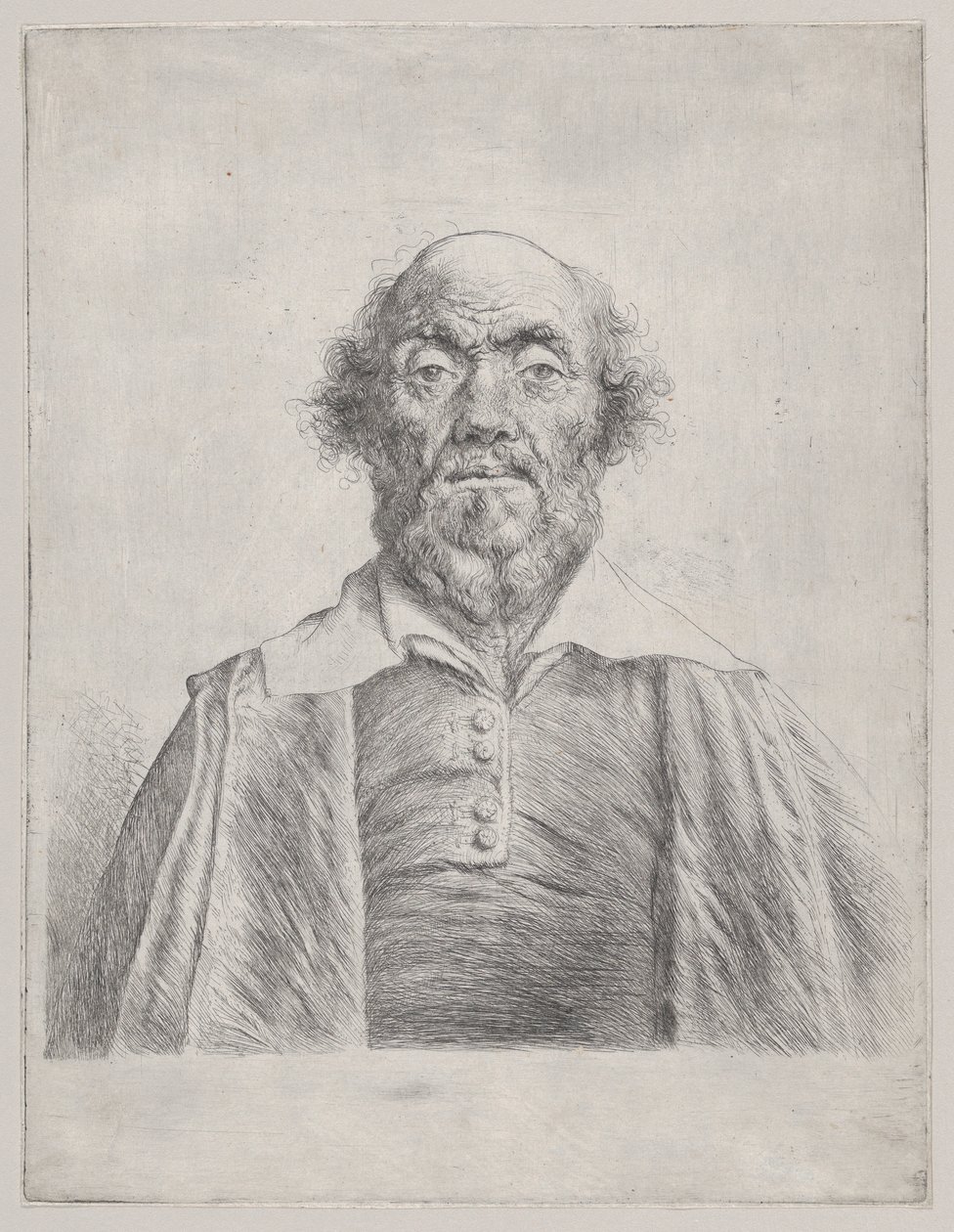Byste av en eldre mann, 1620-74. av Jan Lievens