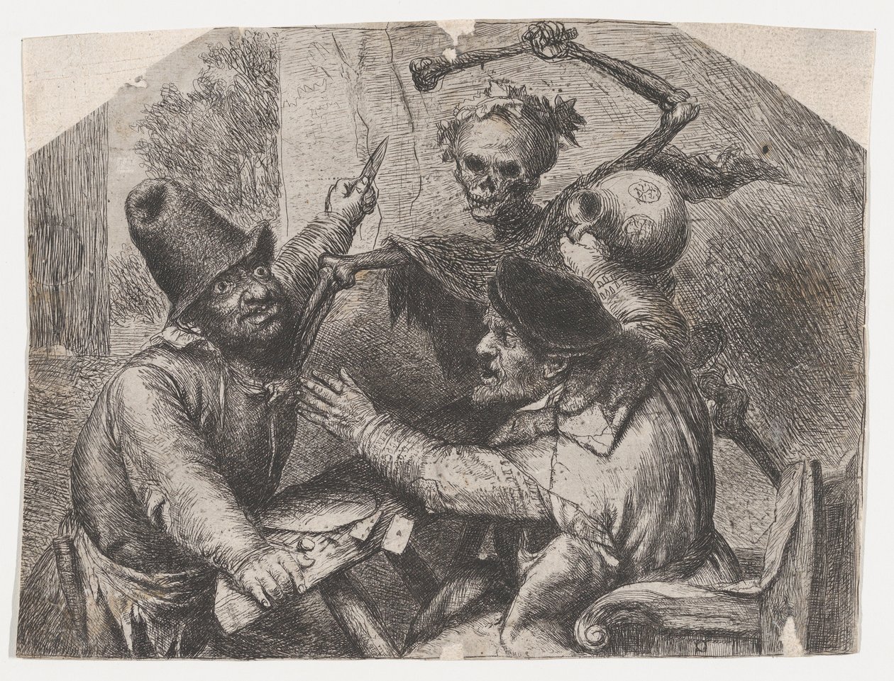 Døden og kortspillere av Jan Lievens