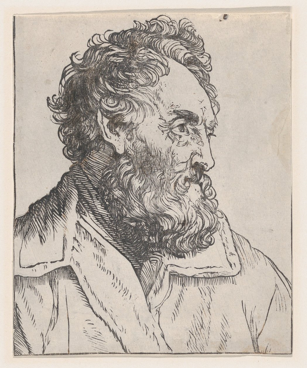 Hodestudie av en mann av Jan Lievens