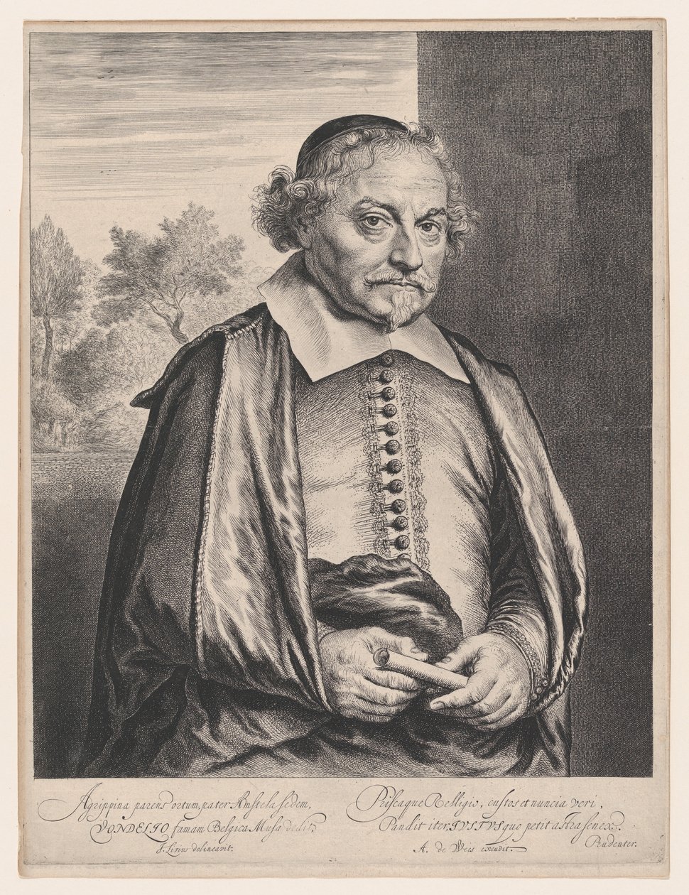 Joost van den Vondel, 1600-tallet. av Jan Lievens