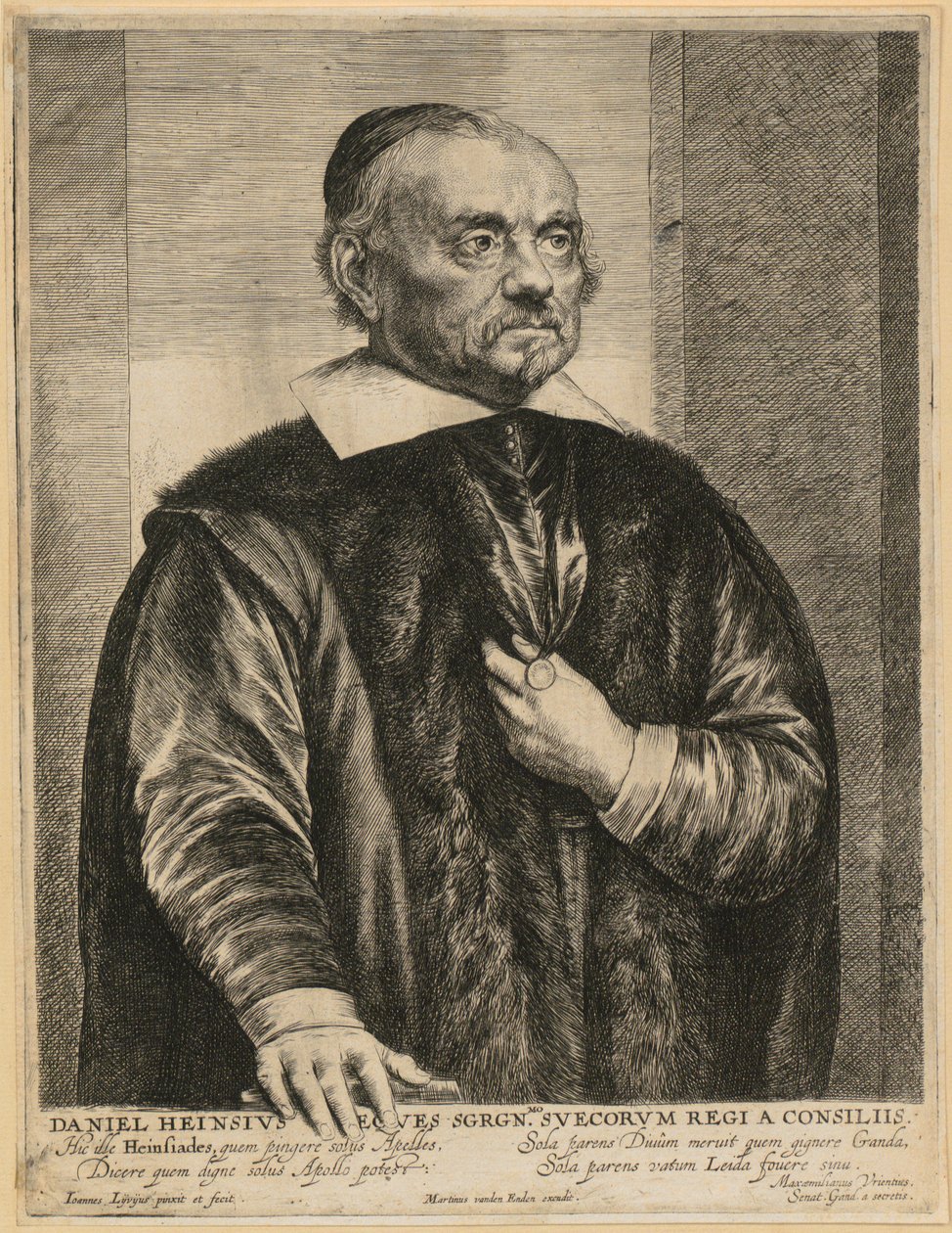 Portrett av Daniel Heinsius av Jan Lievens