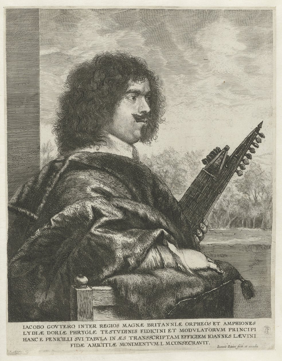 Portrett av komponisten og lutenisten Jacques Gaultier, 1631-1635 av Jan Lievens