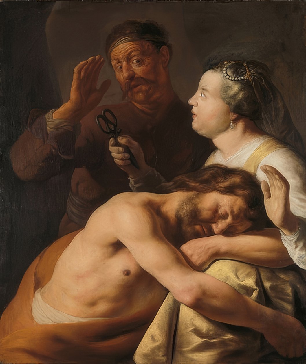 Samson og Delila. 1630-35 av Jan Lievens
