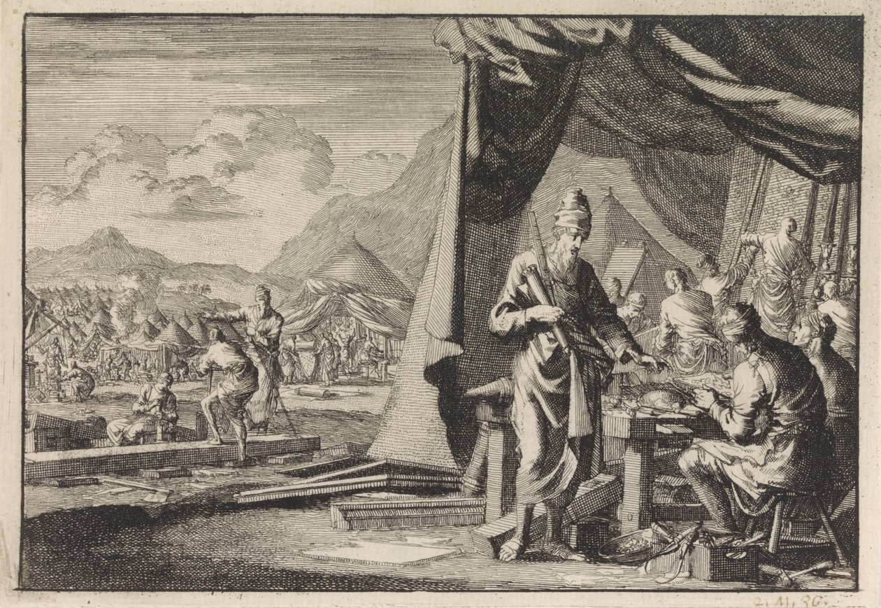 Bygging av Tabernaklet av Jan Luyken