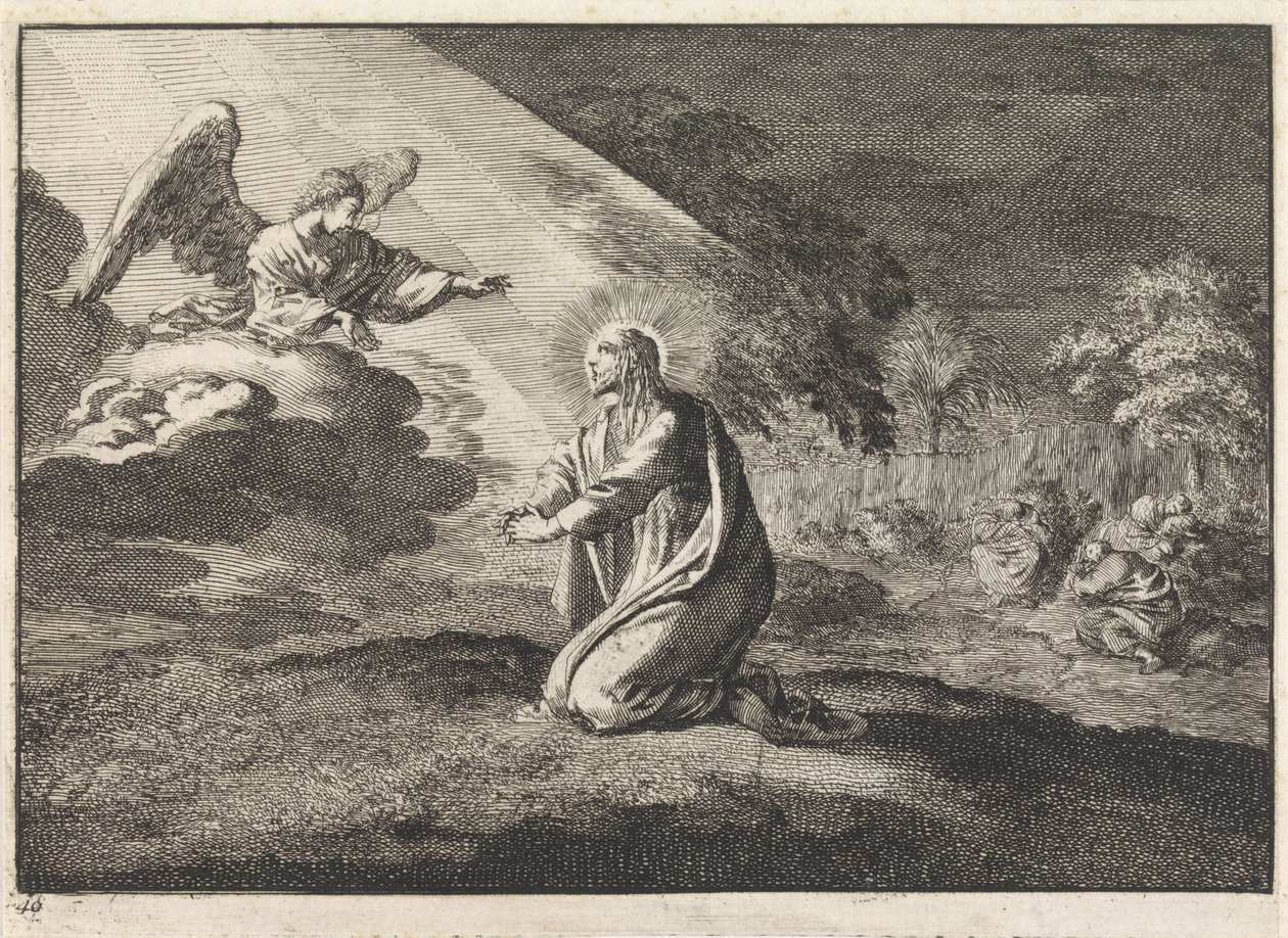 Kristus i Getsemane hage av Jan Luyken