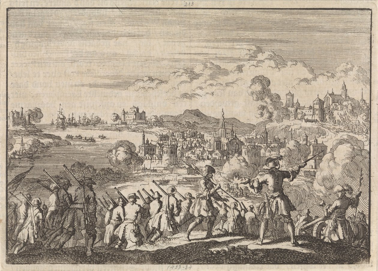 Fransk erobrer under Pointis Carthagena i Sør-Amerika, 1697 av Jan Luyken