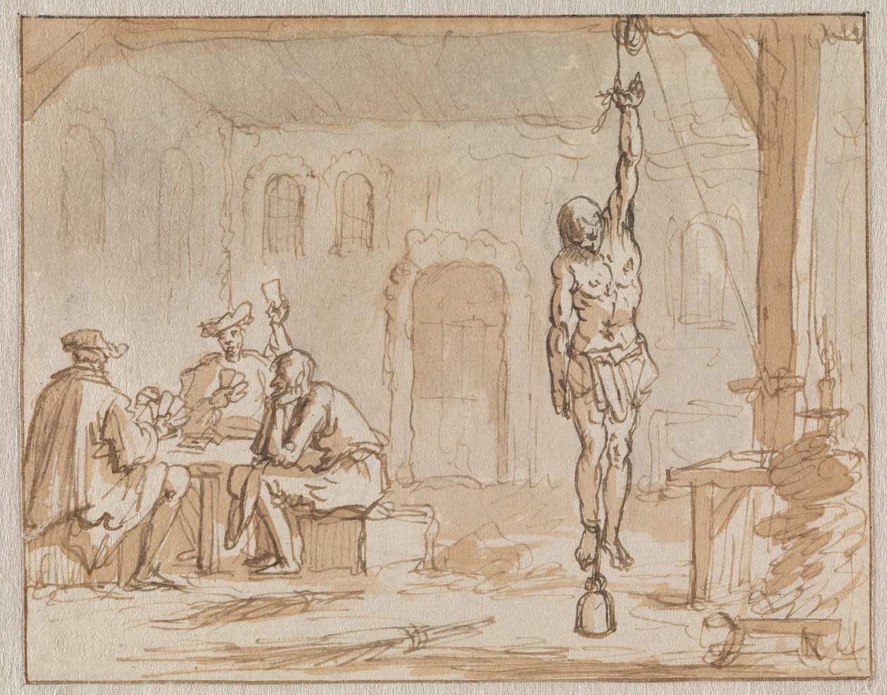 Skomakeren Geleyn tortureres i Breda i 1572 av Jan Luyken