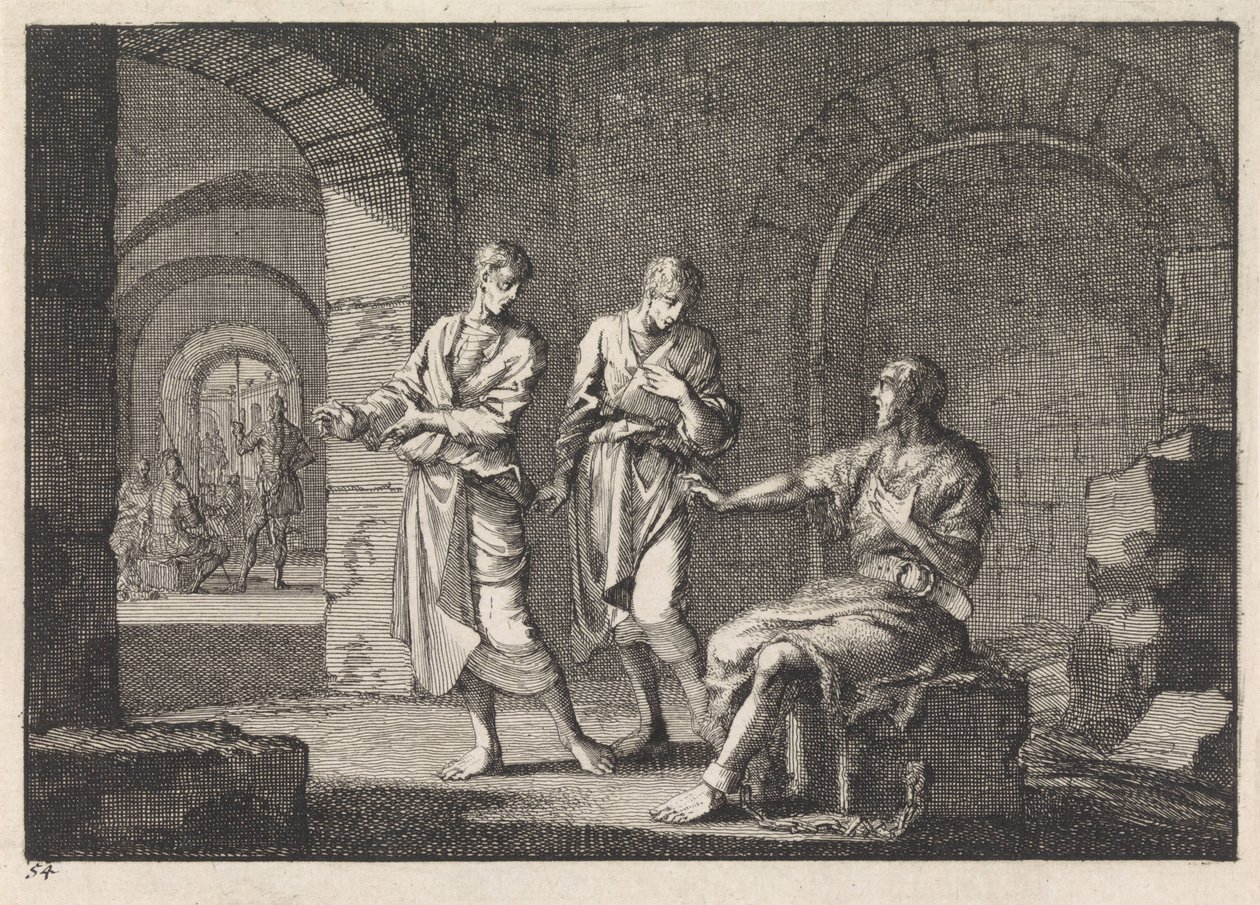 Døperen Johannes i fengsel av Jan Luyken