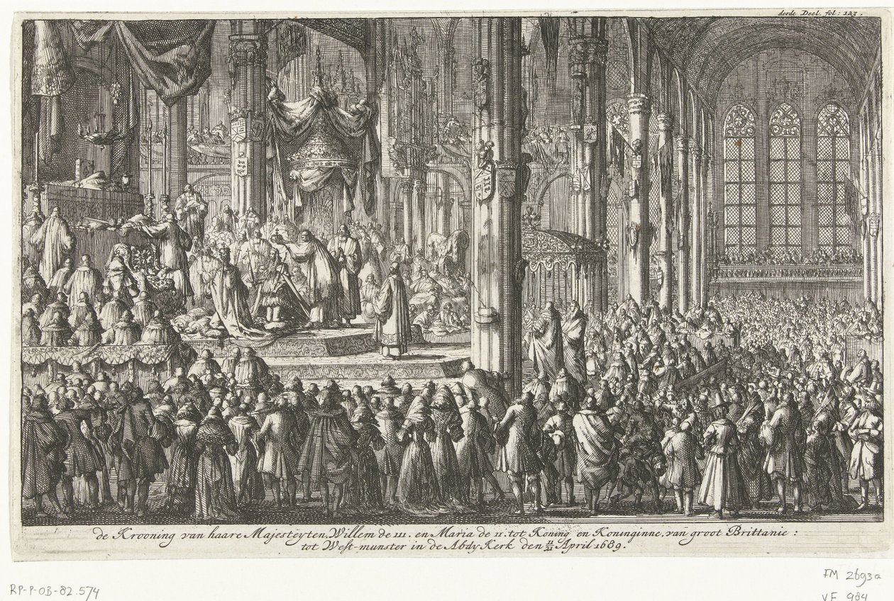 Kroningen av Vilhelm III, 1689 av Jan Luyken