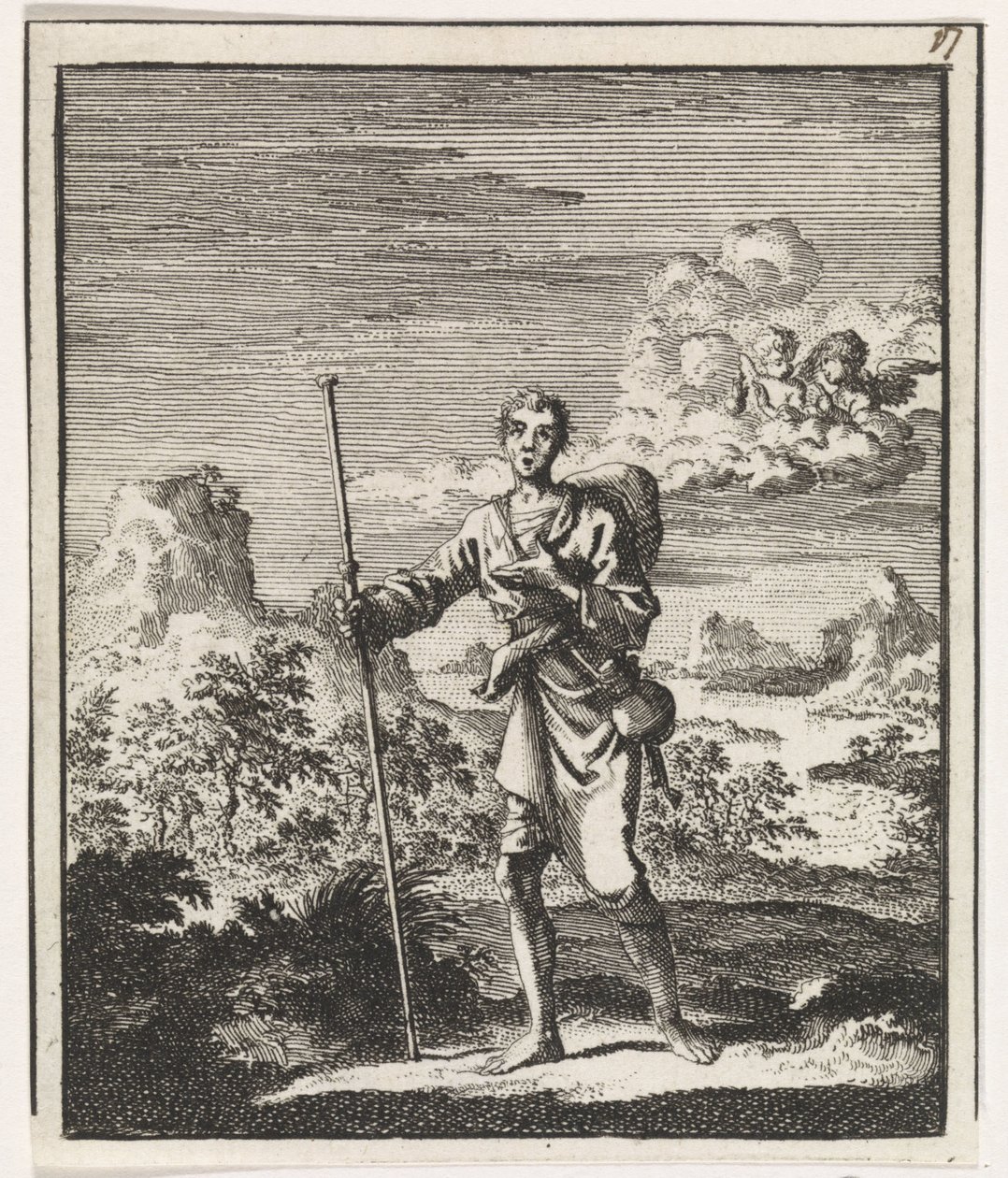 Pilegrimer i et fjellandskap av Jan Luyken