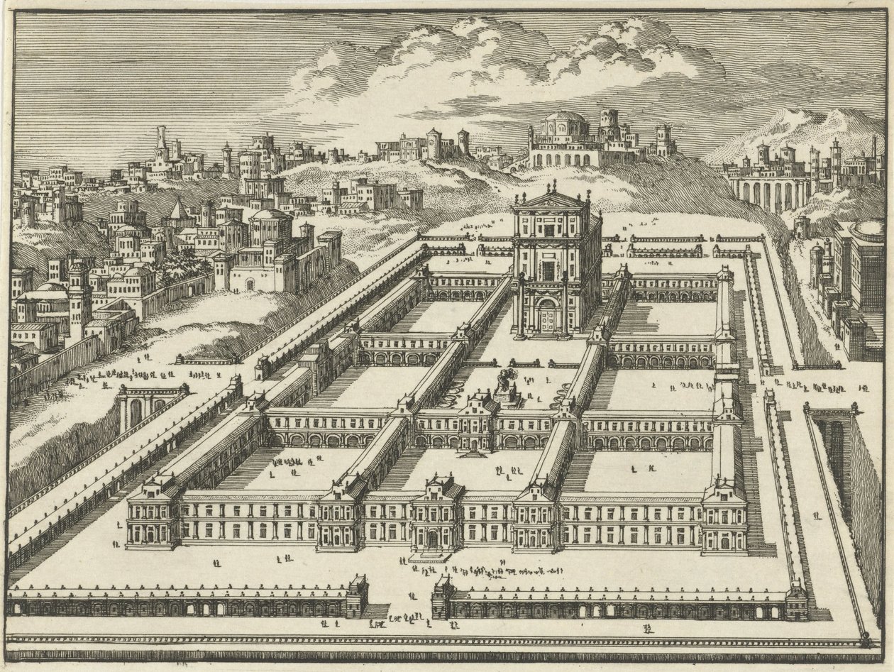 Salomos tempel, Jerusalem (variant B) av Jan Luyken