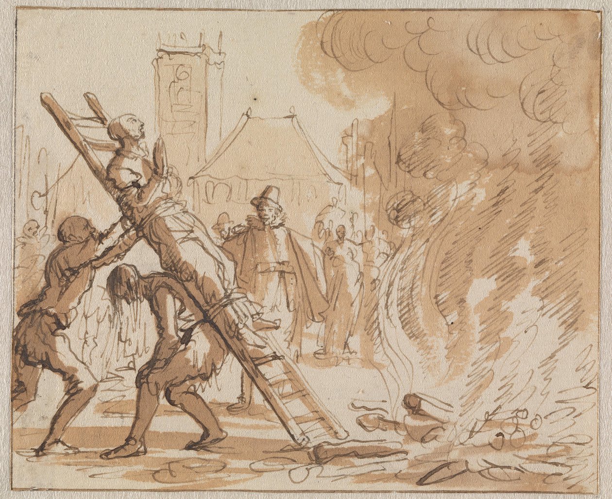 Forstudier til Blodig scene, eller Martyrspeil for de anabaptistiske eller forsvarsløse kristne av Jan Luyken