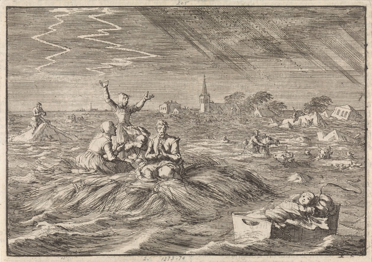 Flom i Groningen, 1686 av Jan Luyken