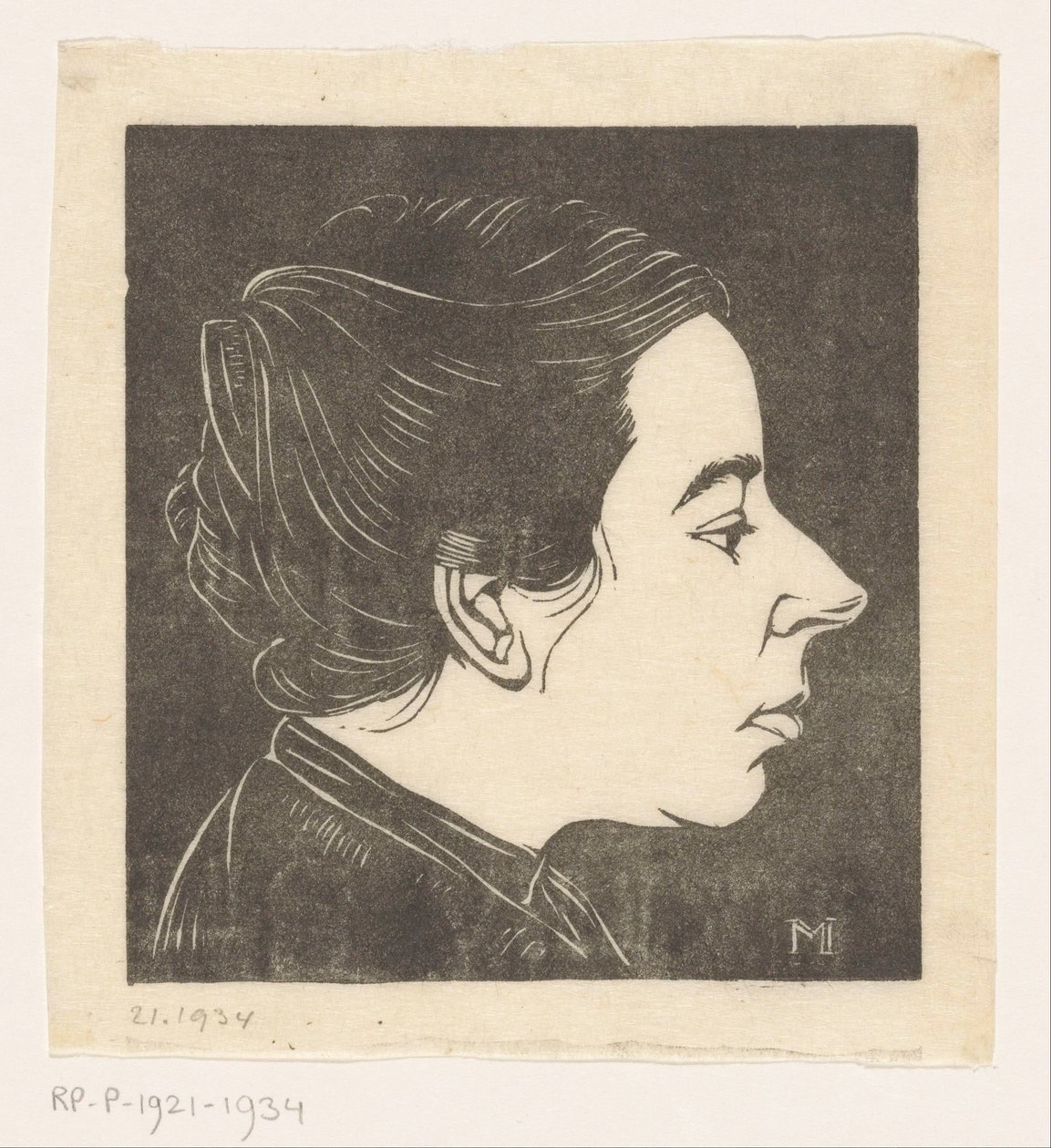 Portrett av Anne Zernike av Jan Mankes