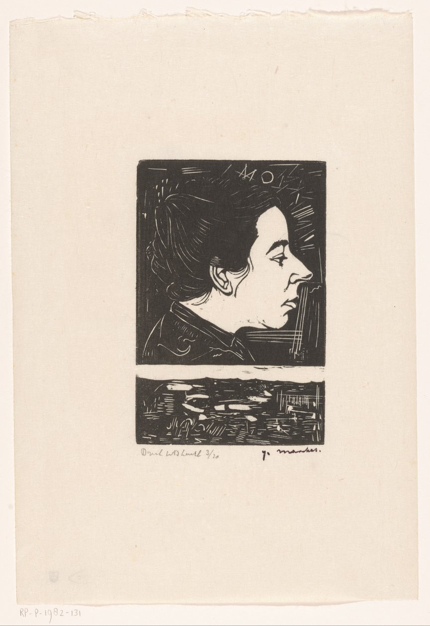 Portrett av Anne Zernike av Jan Mankes