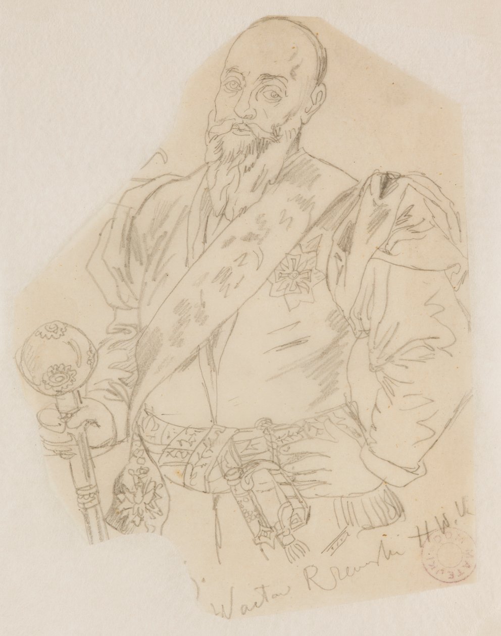 Byste av Wacław Rzewuski, stor kronhetman av Jan Matejko