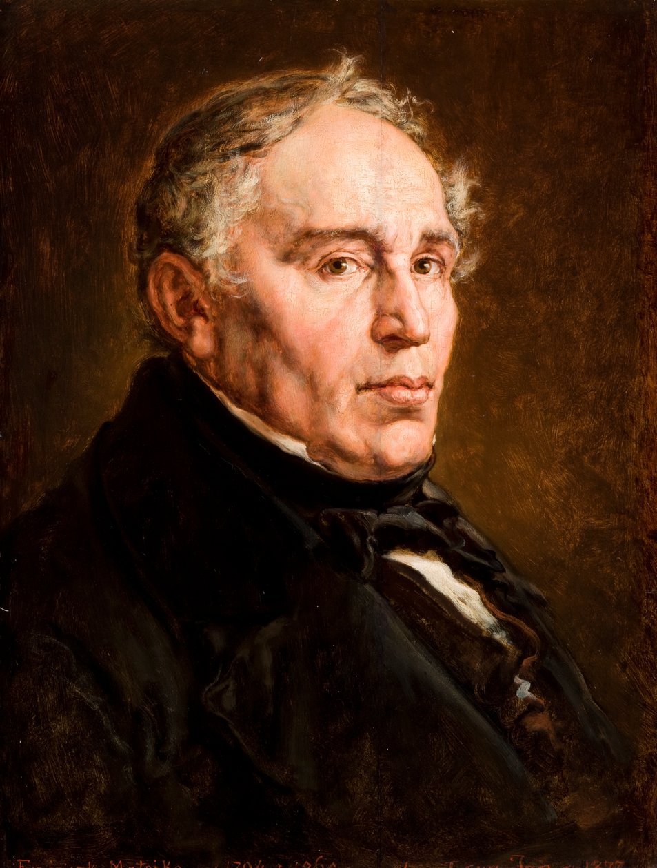 Portrett av Franciszek Matejko, kunstnerens far av Jan Matejko