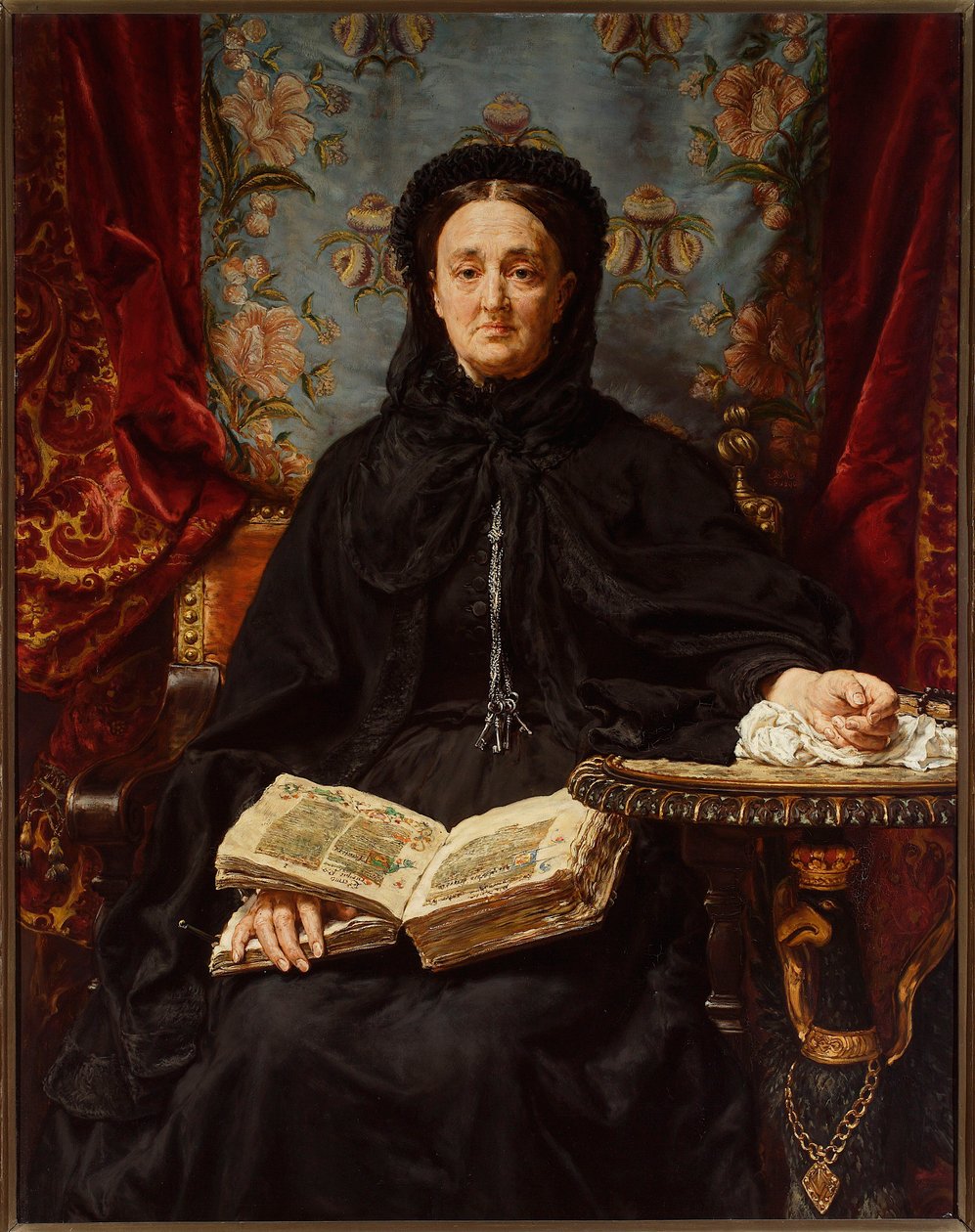 Portrett av Katarzyna Potocka, født Branicka (1825-1907), Adams kone av Jan Matejko