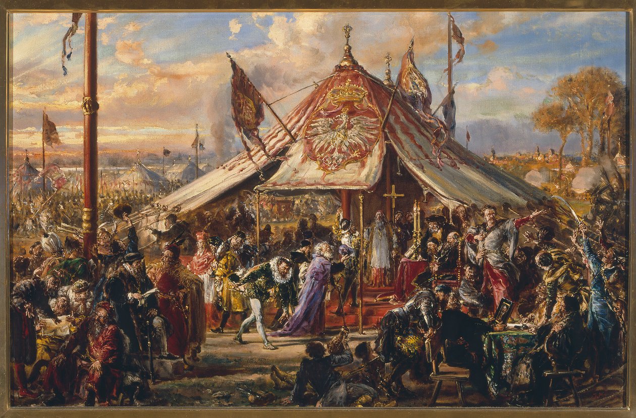 Republikkens makt på sitt høydepunkt. Gylden frihet. Valg. R.P. 1573 av Jan Matejko