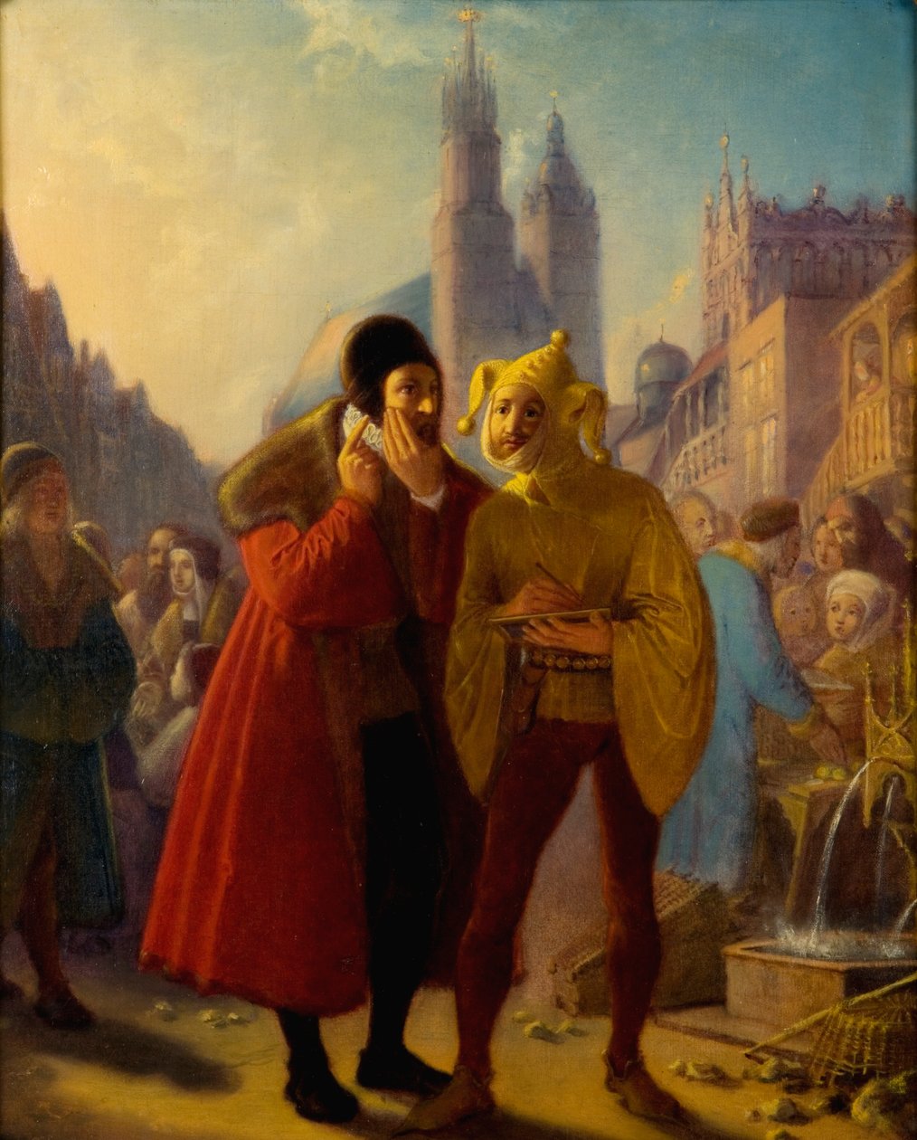 Stańczyk later som han har tannpine av Jan Matejko