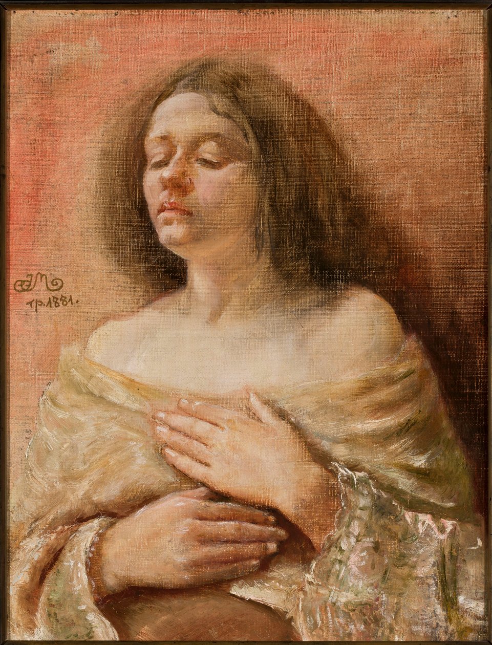 Portrettstudie av en kvinne av Jan Matejko