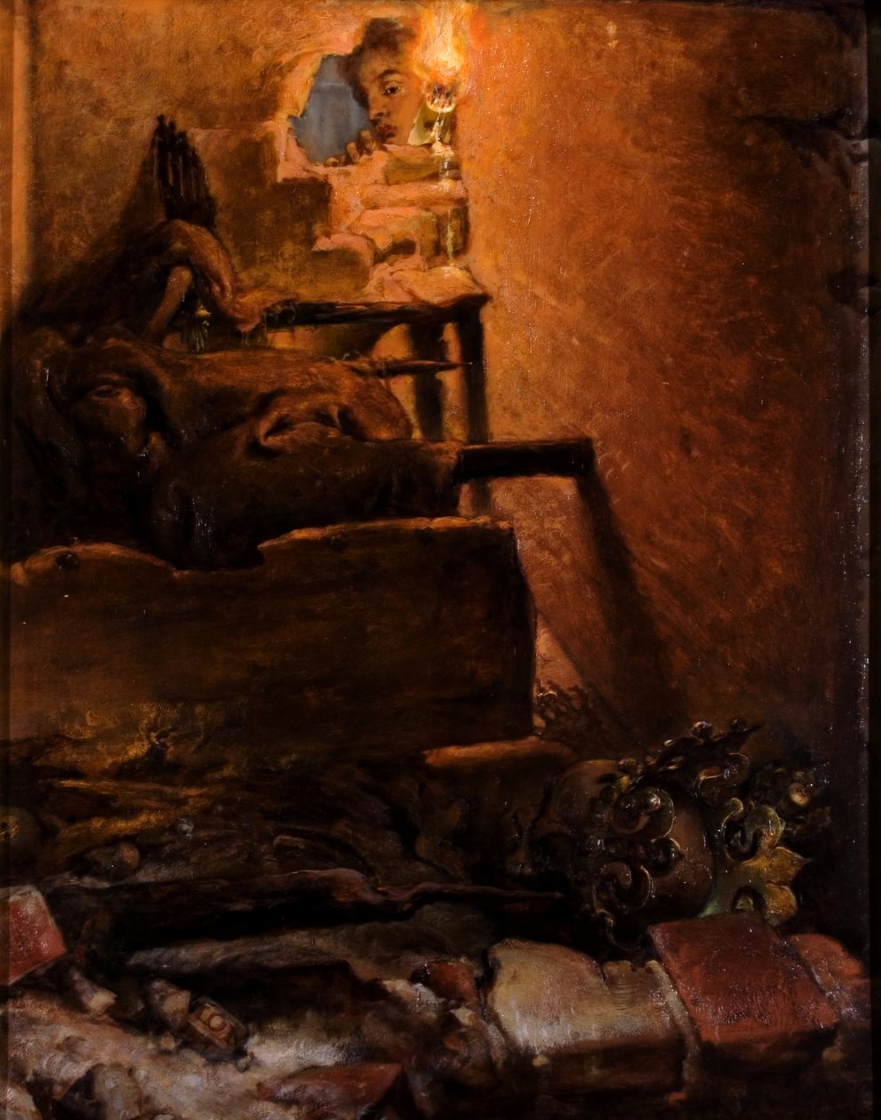 Interiøret i Kasimir den stores grav av Jan Matejko