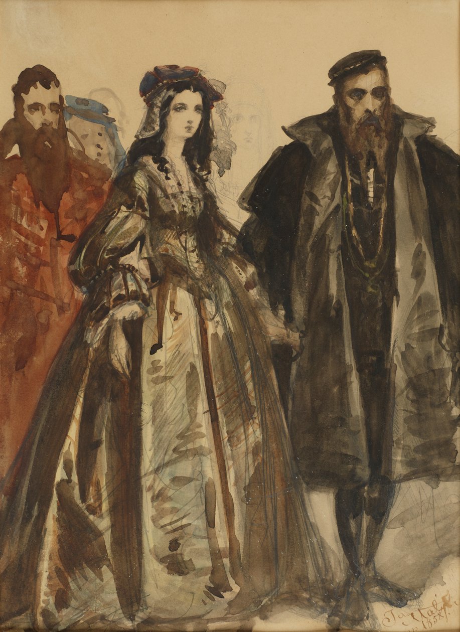 Sigismund August og Barbara av Jan Matejko
