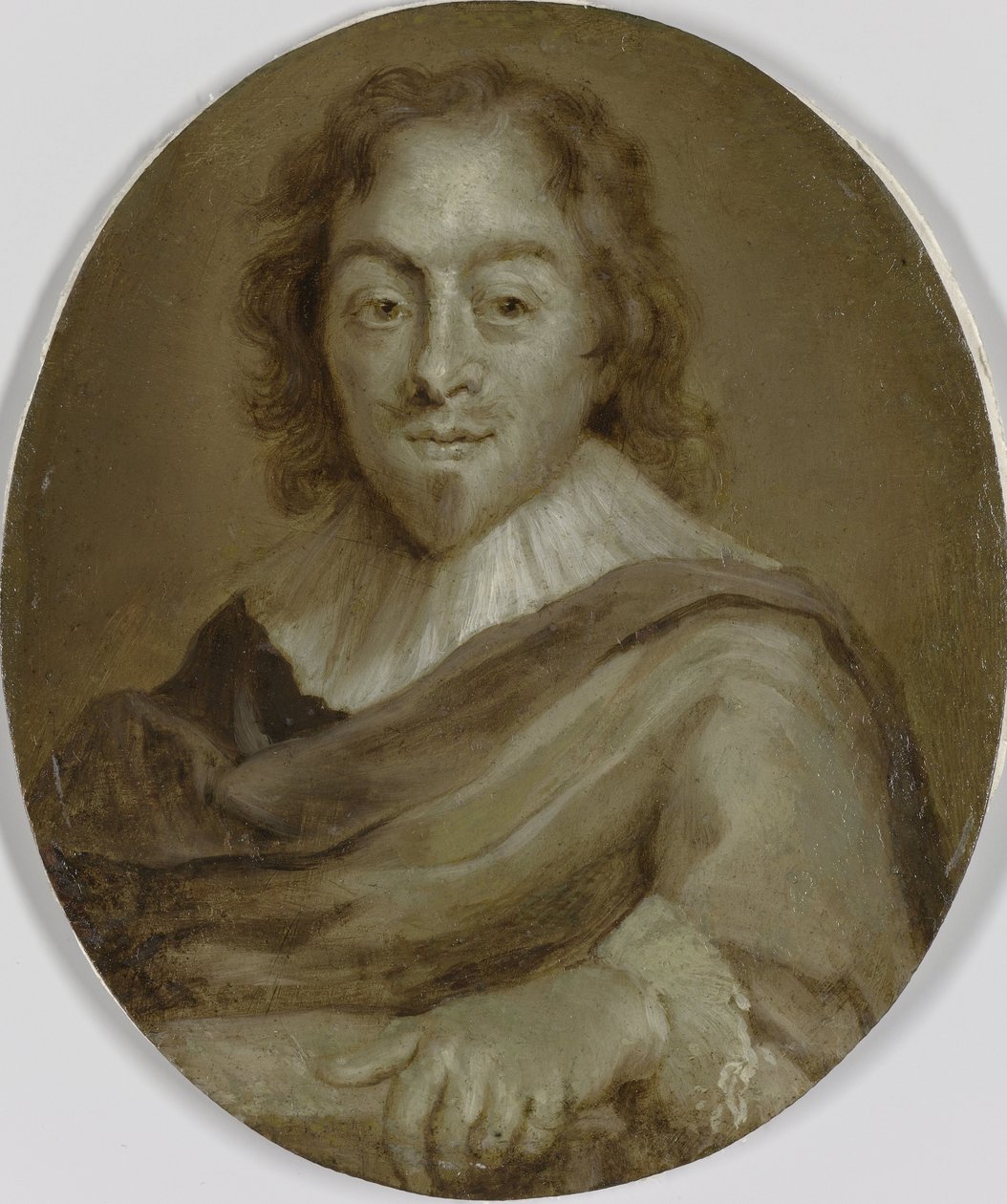 Portrett av Constantijn Huygens, poet, sekretær for prins Frederick Henry og prins William II og første rådmann og finansminister til William III av Jan Maurits Quinkhard